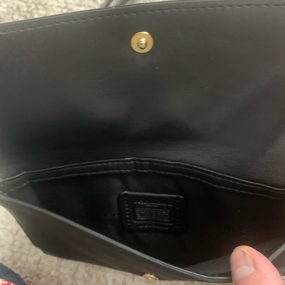 Black Coach Double ZIP Wallet EUC - Picture 9 of 15